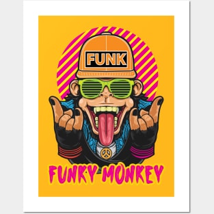 Funky Monkey Posters and Art